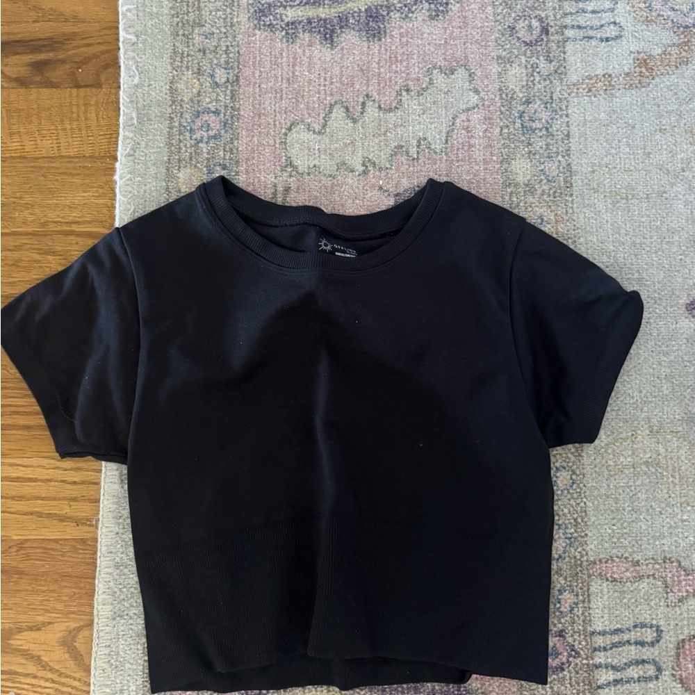 Aerie Black Crop Top
